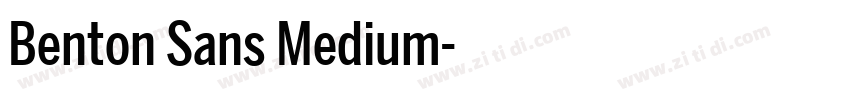 Benton Sans Medium字体转换